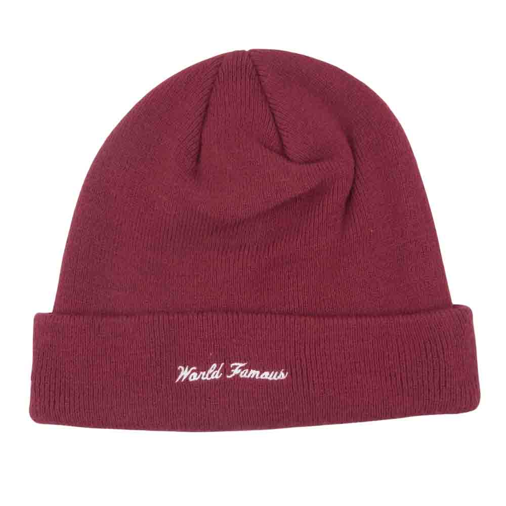 Supreme シュプリーム New Era Box Logo Beanie ニューエラ ボックスロゴ ビーニー ニット キャップ ワインレッド系【中古】