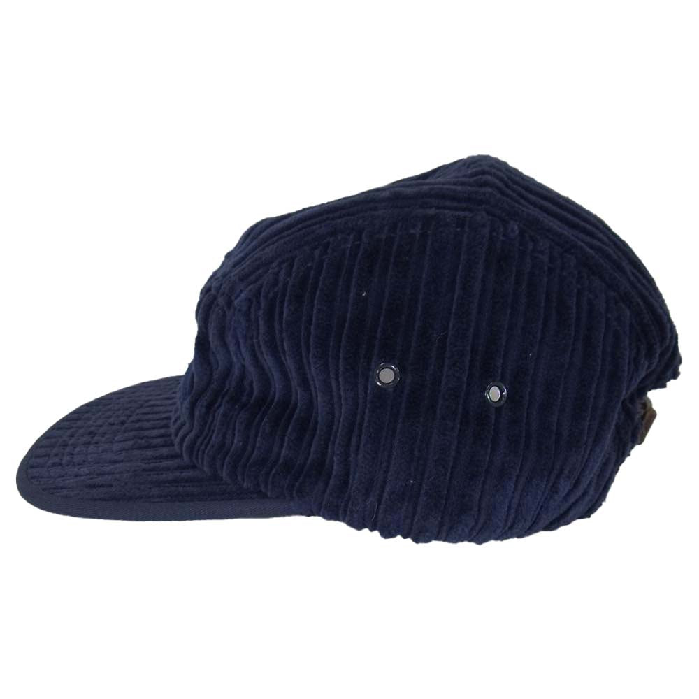 Supreme シュプリーム Hi-Lo Cord Camp Cap 太畝 コーデュロイ キャンプキャップ ネイビー系【美品】【中古】