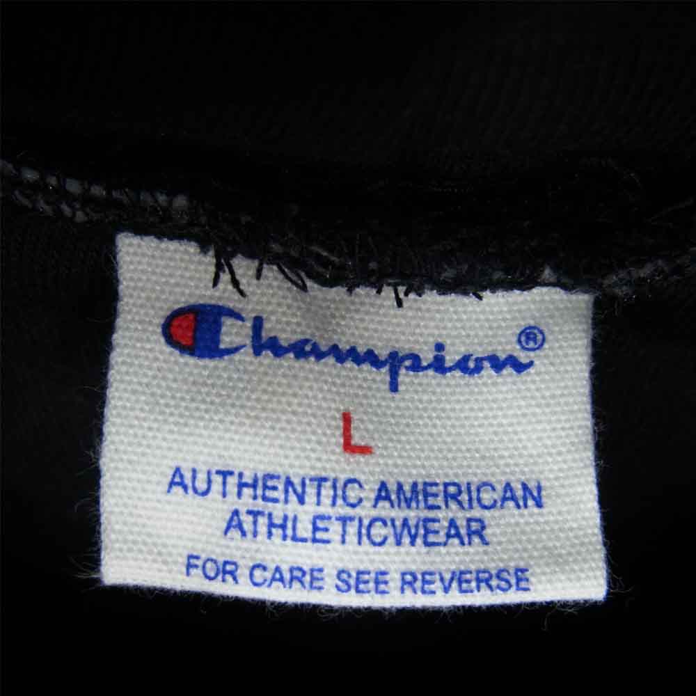 Champion チャンピオン C8-N104 キルティング ステッチ パーカー ブラック系 L【中古】