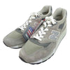 NEW BALANCE ニューバランス M998 USA製 GREY スエード スニーカー グレー系 25.5cm【新古品】【未使用】【中古】