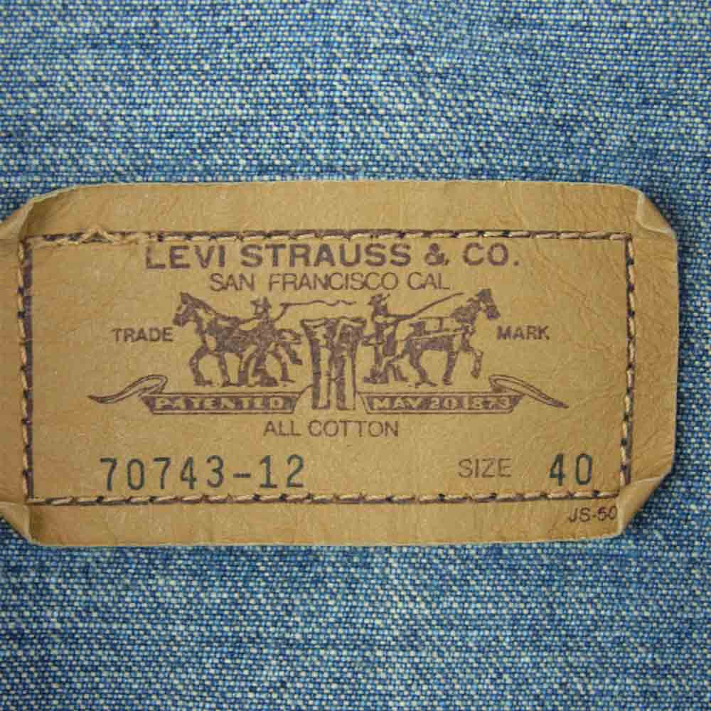 Levi's リーバイス 70743-12 70743 TALON ZIP デニム ジャケット