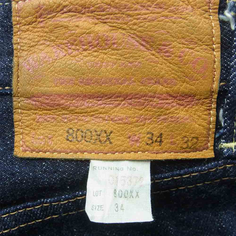 WAREHOUSE ウエアハウス Lot 800XX 14.5 oz スタンダード モデル デニム パンツ インディゴブルー系 W34 L32【美品】【中古】