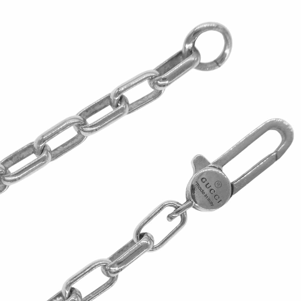 GUCCI グッチ インターロッキング G シルバー ネックレス【中古】
