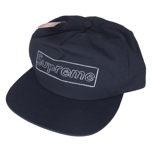 Supreme シュプリーム 21SS KAWS Chalk Logo 5-Panel カウズ チョークロゴ ファイブパネル キャップ ネイビー系【新古品】【未使用】【中古】