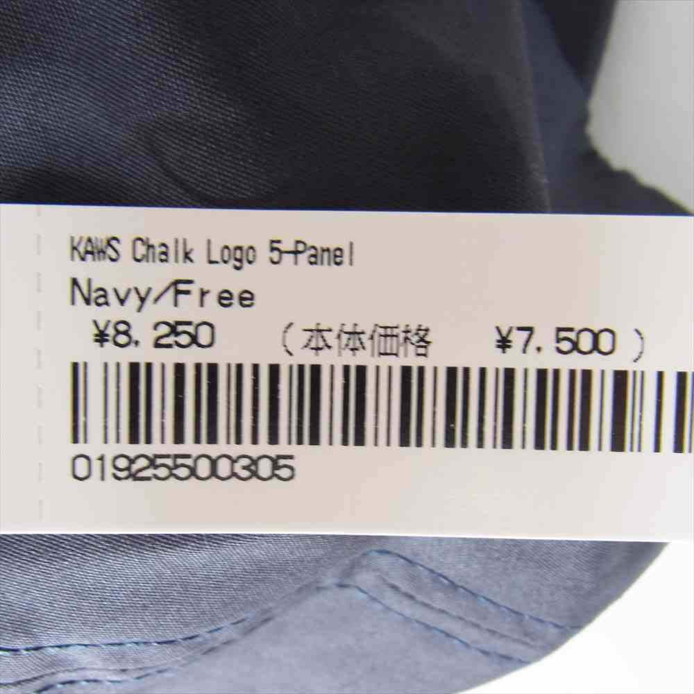 Supreme シュプリーム 21SS KAWS Chalk Logo 5-Panel カウズ チョークロゴ ファイブパネル キャップ ネイビー系【新古品】【未使用】【中古】