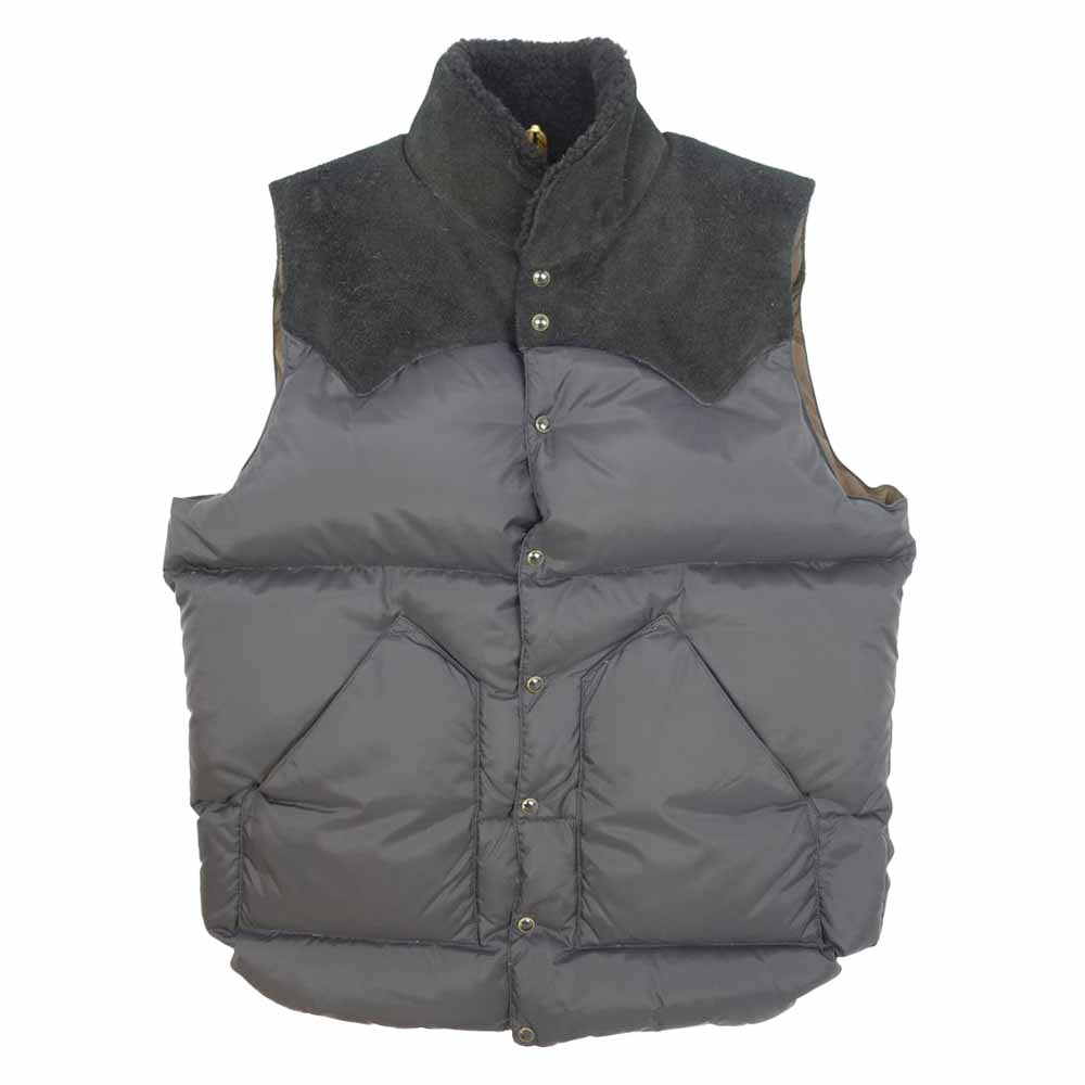 ロッキーマウンテン 450-432-80 christy vest スエード切替 クリスティ ダウン ベスト ブラック系 40【中古】