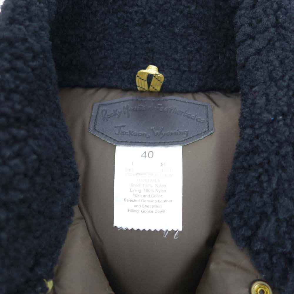 ロッキーマウンテン 450-432-80 christy vest スエード切替 クリスティ ダウン ベスト ブラック系 40【中古】