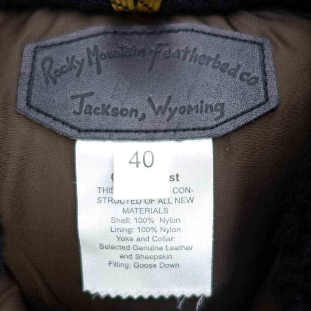 ロッキーマウンテン 450-432-80 christy vest スエード切替 クリスティ ダウン ベスト ブラック系 40【中古】