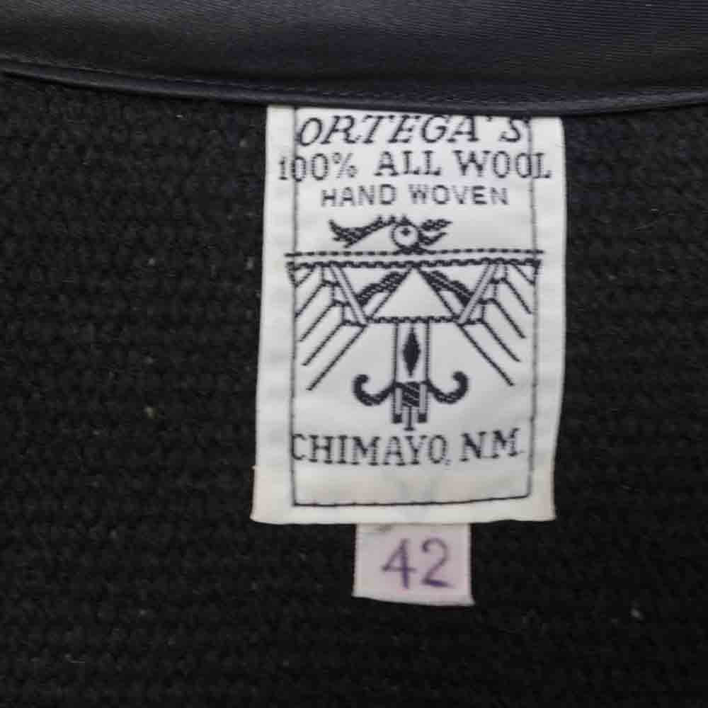 ORTEGA オルテガ SQUARE FRONT CHIMAYO VEST スクエア フロント チマヨ 42【中古】