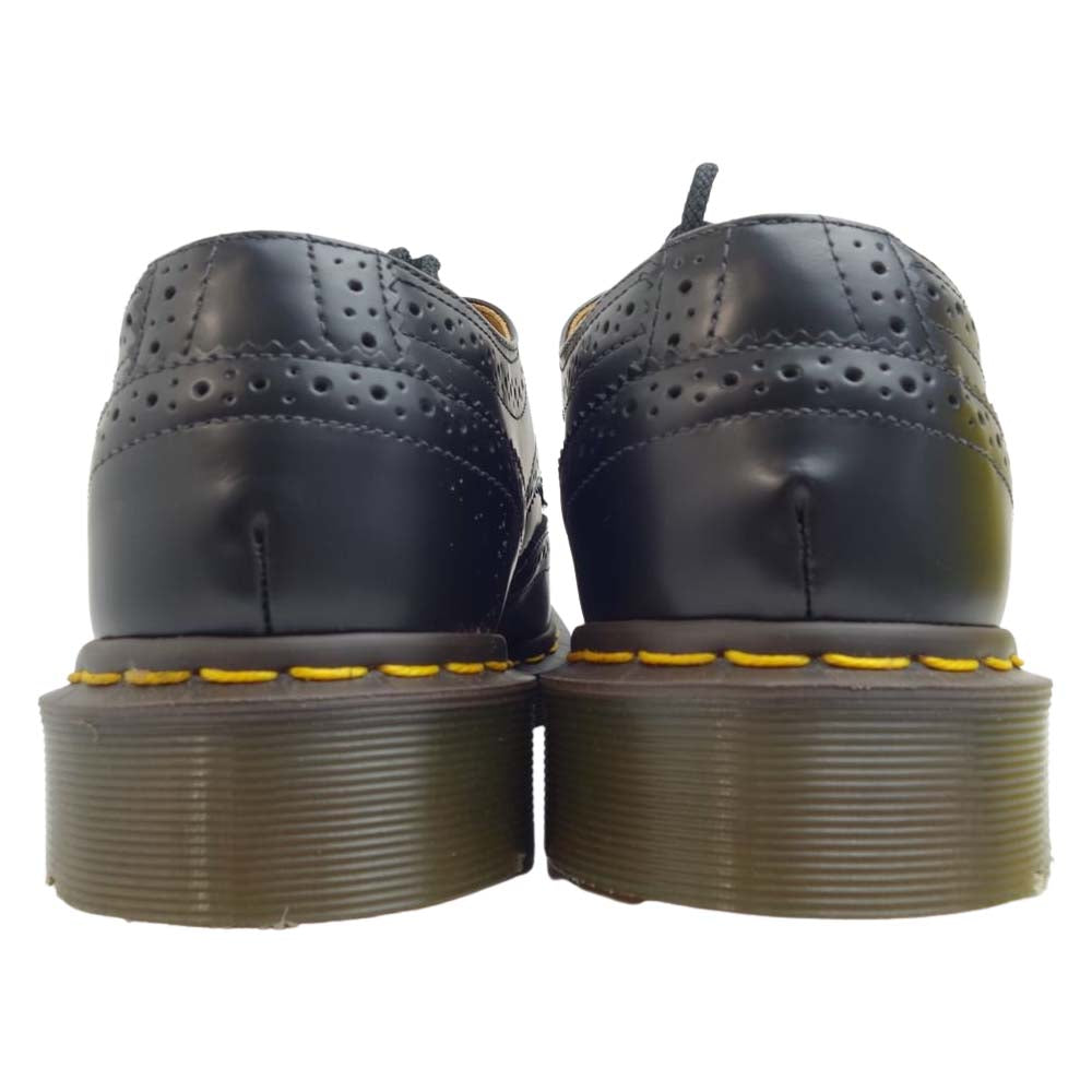 COMME des GARCONS HOMME DEUX コムデギャルソンオムドゥ × Dr. Martens ドクターマーチン 未使用 英国製 BROGUE ウイングチップ メダリオン ブラック系【極上美品】【中古】