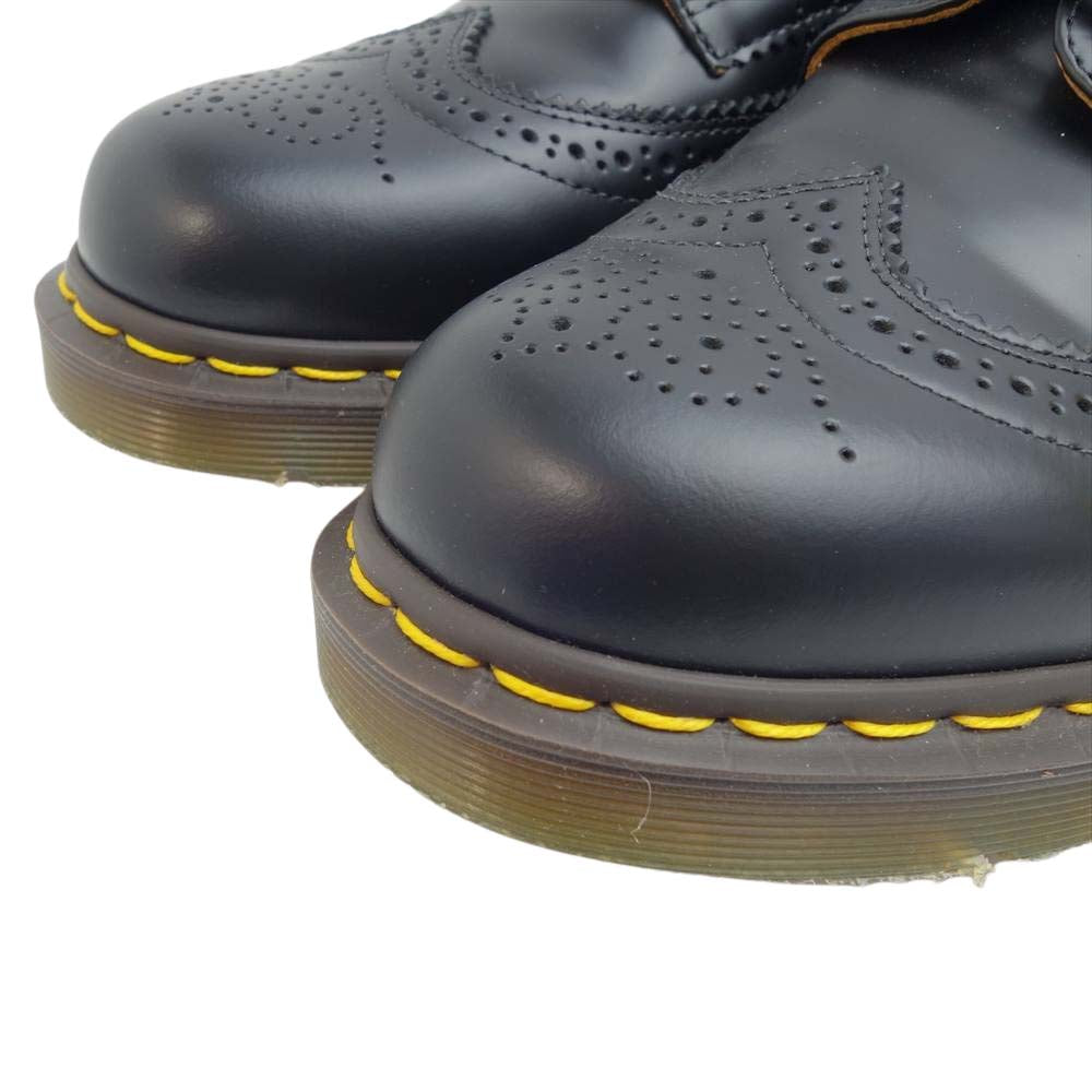 COMME des GARCONS HOMME DEUX コムデギャルソンオムドゥ × Dr. Martens ドクターマーチン 未使用 英国製 BROGUE ウイングチップ メダリオン ブラック系【極上美品】【中古】