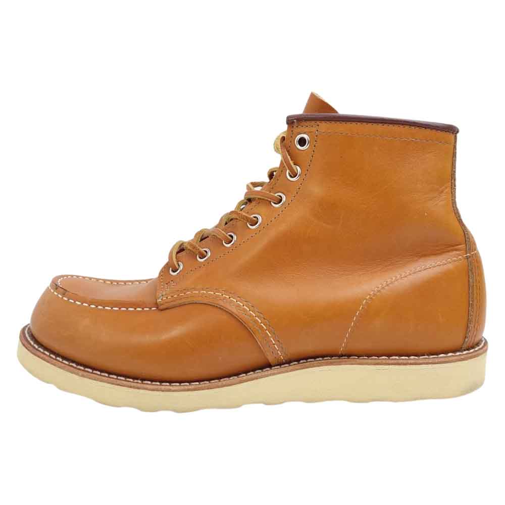 RED WING レッドウィング 犬タグ復刻 6inch CLASSIC MOC TOE クラシック モックトゥ ゴールド ラセット セコイア ライトブラウン系 27cm【中古】