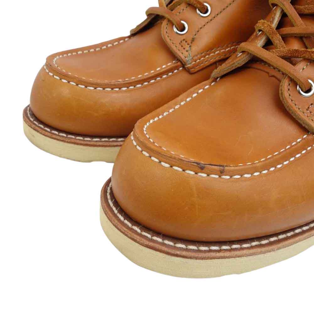 RED WING レッドウィング 犬タグ復刻 6inch CLASSIC MOC TOE クラシック モックトゥ ゴールド ラセット セコイア ライトブラウン系 27cm【中古】