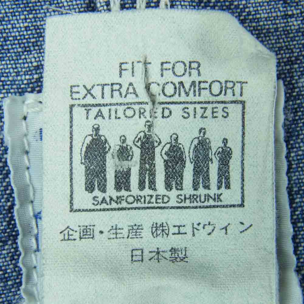 Lee リー 0412 91-J ハウスタグ復刻 デニム カバーオール ジャケット コットン 日本製 インディゴブルー系 L【中古】