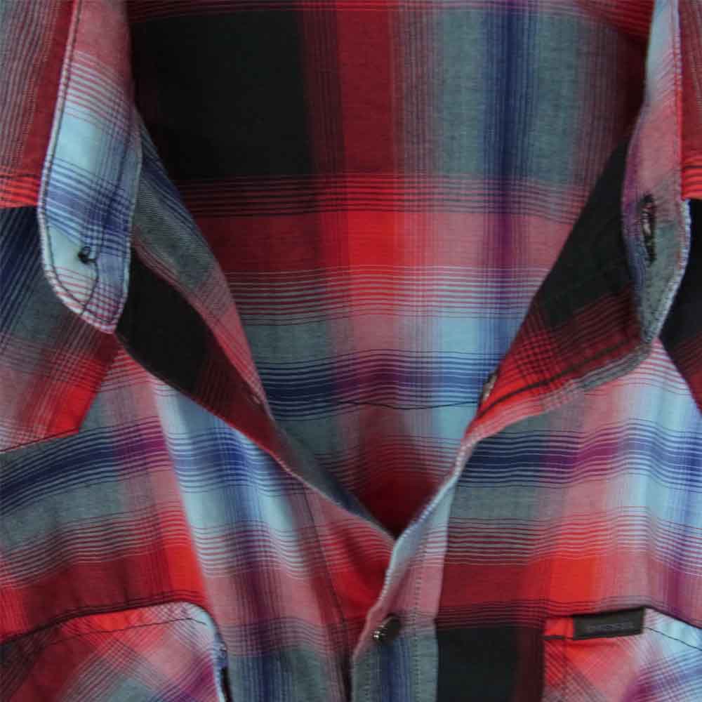 DIESEL ディーゼル 国内正規品 長袖 チェック シャツ レッド系 M【美品】【中古】