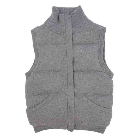 theory セオリー ニット ダウン ベスト グレー系 2【中古】