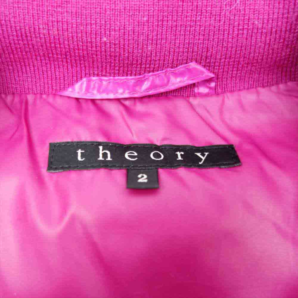theory セオリー ナイロン ダウン ベスト ピンク ピンク系 2【中古】