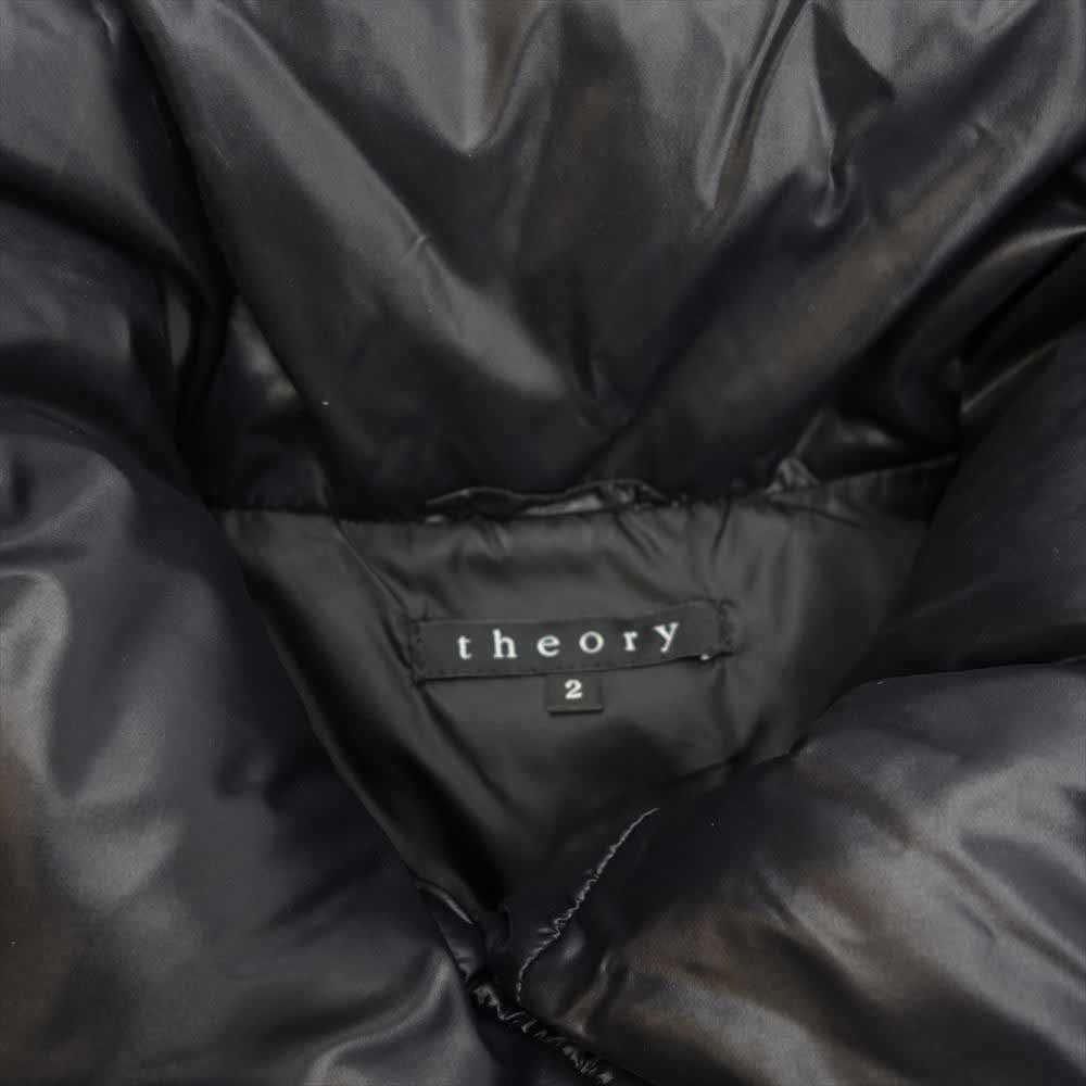 theory セオリー ナイロン ダウン ベスト ブラック ブラック系 2【中古】