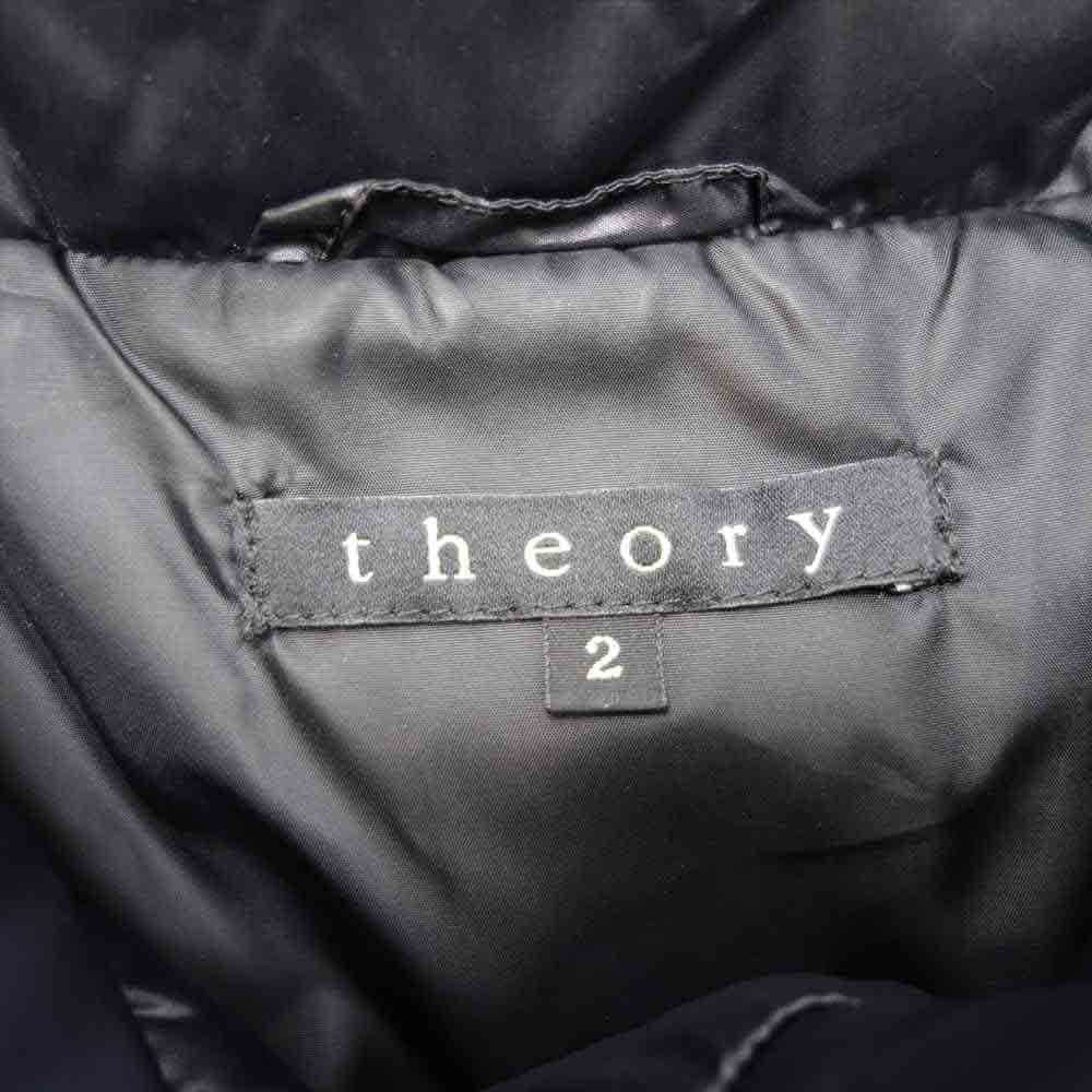 theory セオリー ナイロン ダウン ベスト ブラック ブラック系 2【中古】