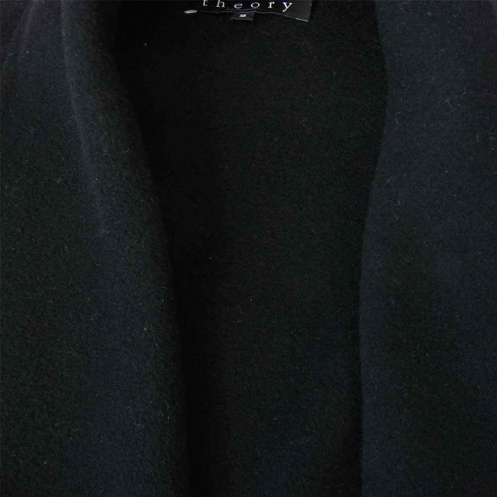 theory セオリー 01-9309641 ウール コート ブラック系 2【中古】