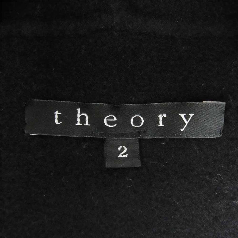 theory セオリー 01-9309641 ウール コート ブラック系 2【中古】