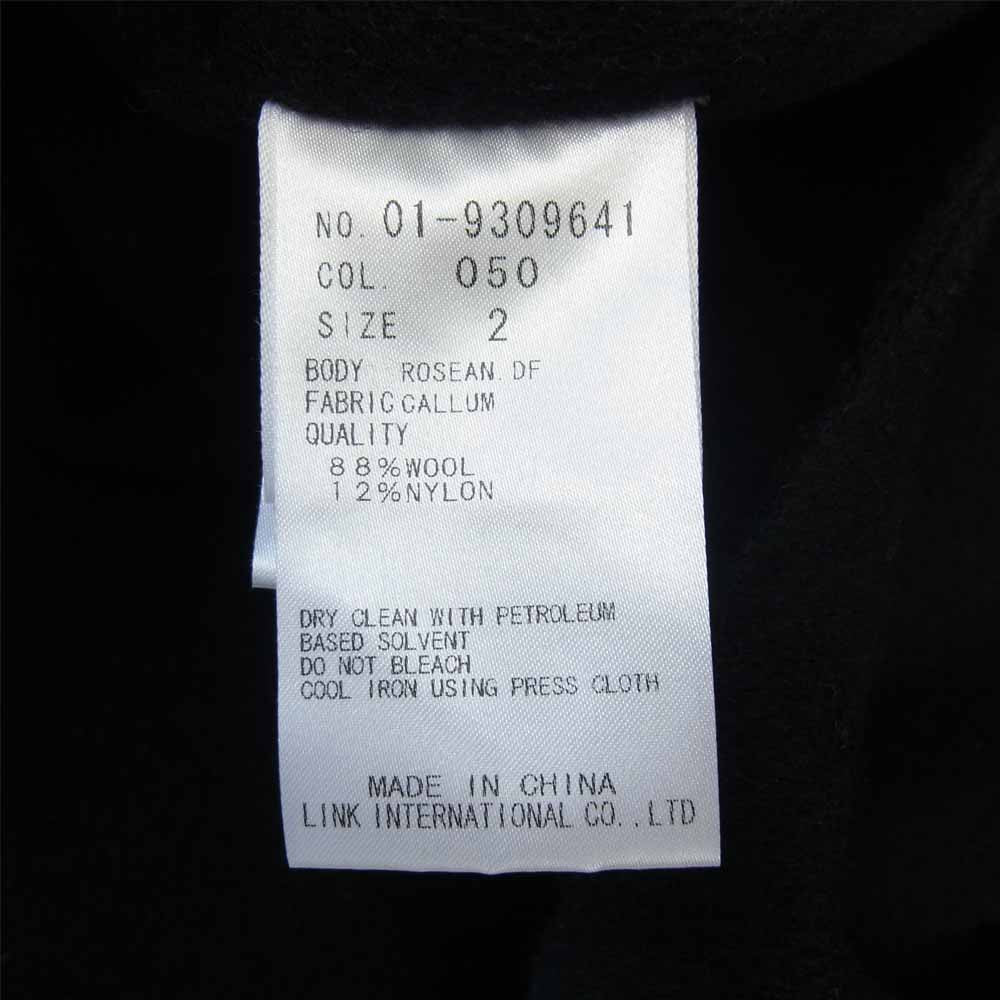 theory セオリー 01-9309641 ウール コート ブラック系 2【中古】