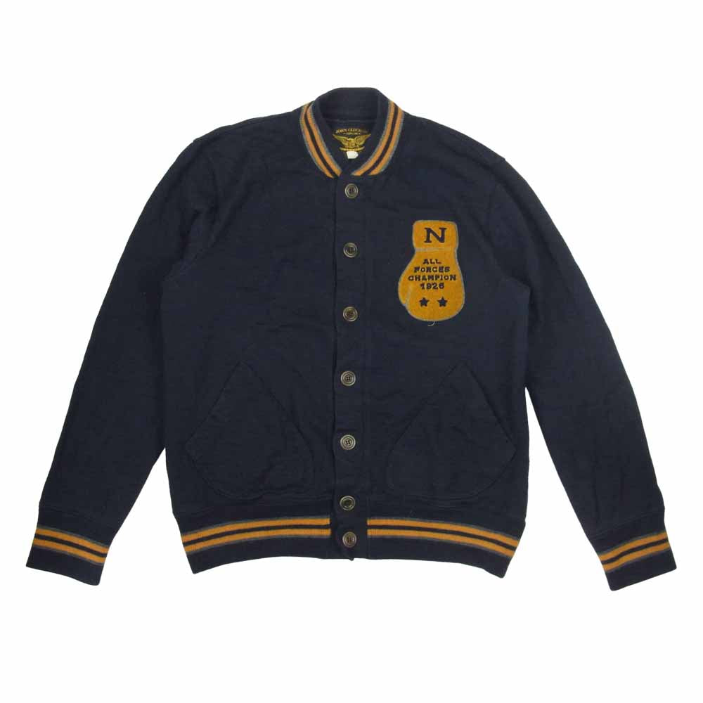 ジョングラッコウ スタジャン風 レタード カーディガン  ネイビー系 L【中古】