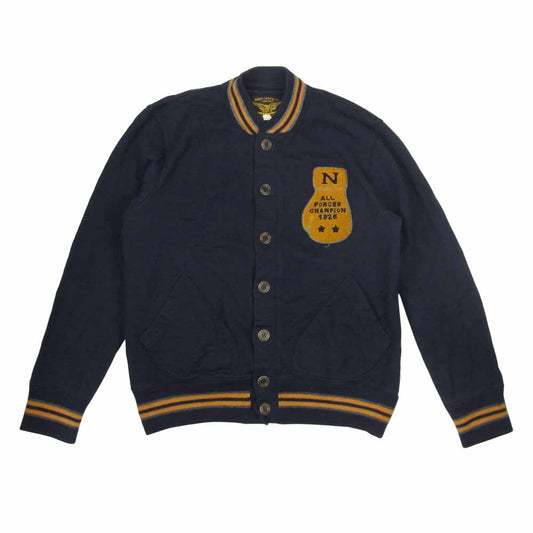 ジョングラッコウ スタジャン風 レタード カーディガン  ネイビー系 L【中古】