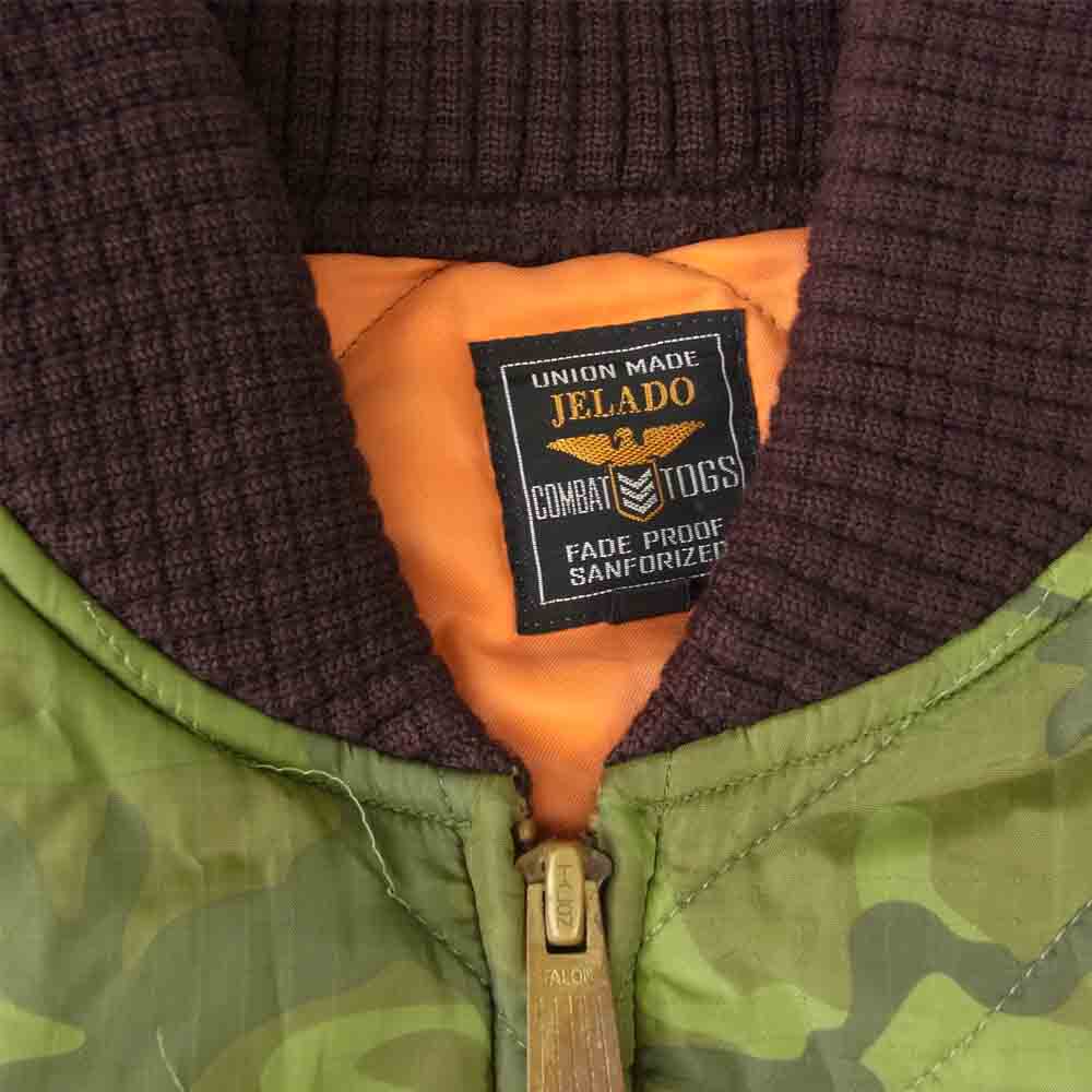JELADO ジェラード CT03405 COMBAT TOGS 60s STYLE 刺繍 キルティング ジャケット カモ柄 L【中古】