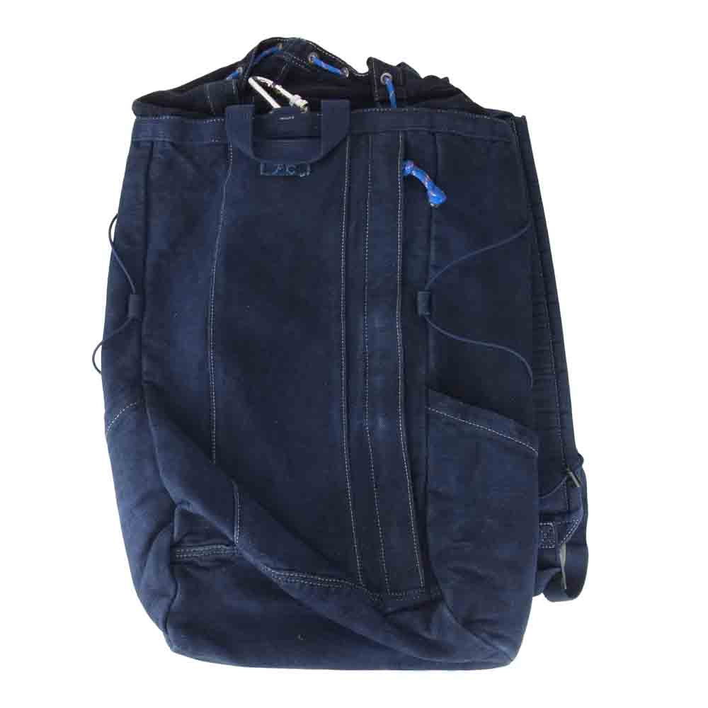 PORTER CLASSIC ポータークラシック 巾着型 リュック バックパック インディゴブルー系【中古】