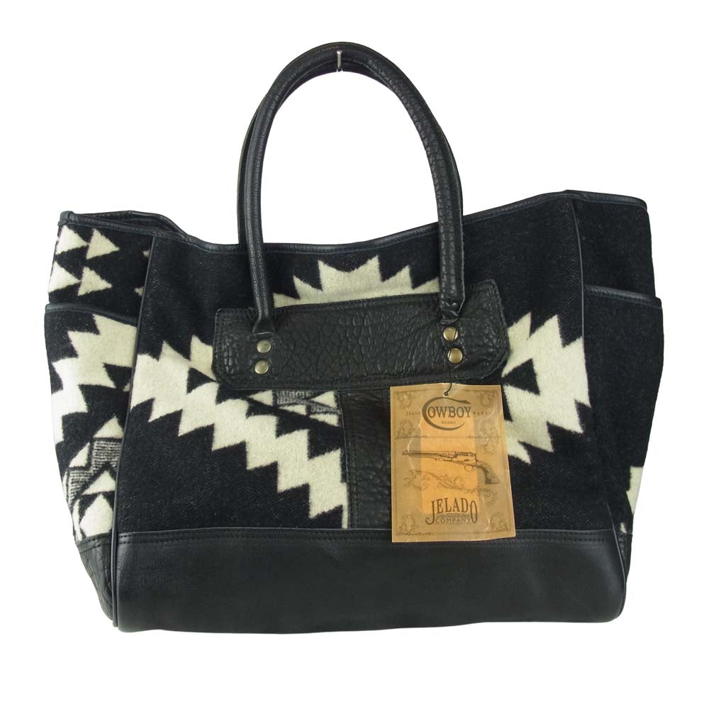 JELADO ジェラード JP41655 BASIC COLLECTION Salem Tote ブランケット セーラム トート バッグ ブラック系 F【新古品】【未使用】【中古】
