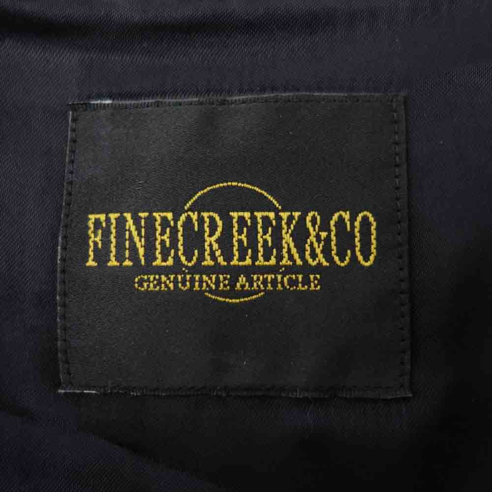 ファインクリーク Norfolk ノーフォーク カーフスエード 龍刺繍 ジャケット ブラック系 44【中古】