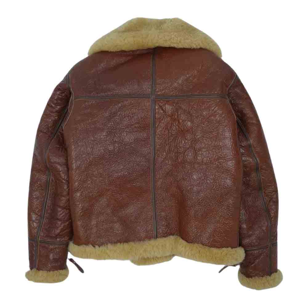 THE FEW ザフュー MOUTON ムートン フライト ジャケット ブラウン系【美品】【中古】