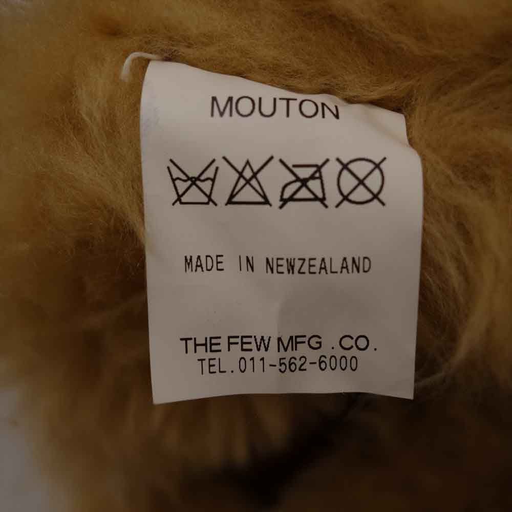 THE FEW ザフュー MOUTON ムートン フライト ジャケット ブラウン系【美品】【中古】