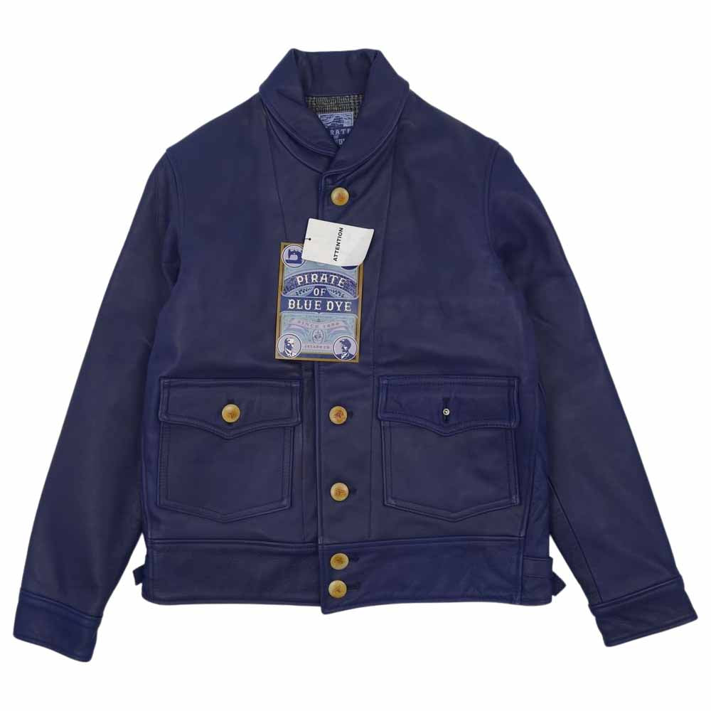 JELADO ジェラード AG33456 PIRATE OF BLUE DYE VANQUISH カウハイド レザー ジャケット インディゴ 36【新古品】【未使用】【中古】
