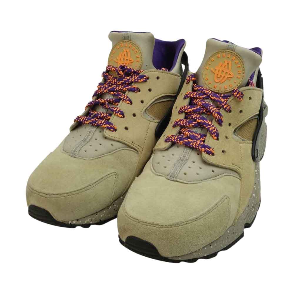 NIKE ナイキ 704830-200 AIR HUARACHE RUN PREMIUM エア ハラチ ラン プレミアム スニーカー ベージュ系 27.5cm【中古】