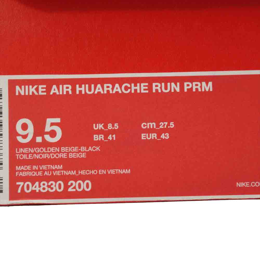 NIKE ナイキ 704830-200 AIR HUARACHE RUN PREMIUM エア ハラチ ラン プレミアム スニーカー ベージュ系 27.5cm【中古】