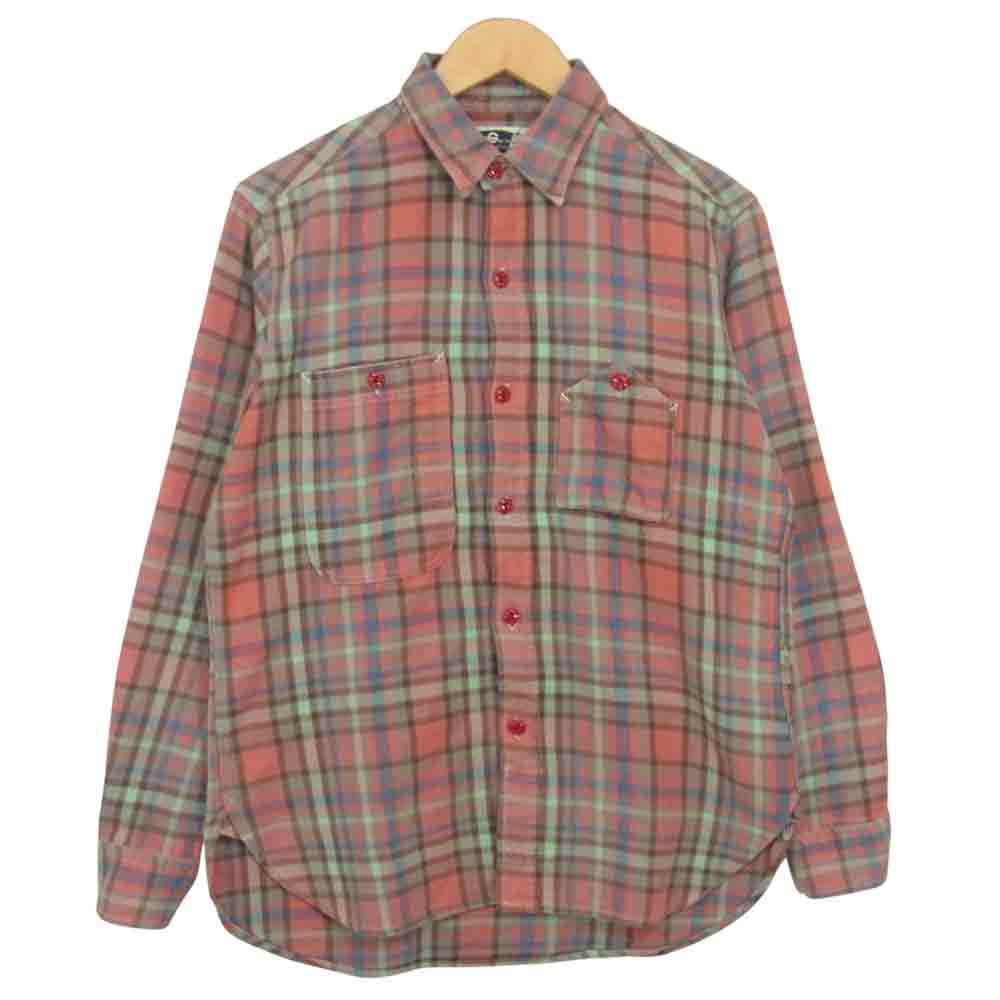 Engineered Garments エンジニアードガーメンツ チェック柄 ロングスリーブ コットン 長袖 シャツ ピンク レッド系 S【中古】