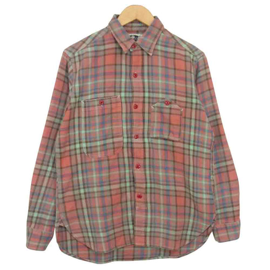 Engineered Garments エンジニアードガーメンツ チェック柄 ロングスリーブ コットン 長袖 シャツ ピンク レッド系 S【中古】