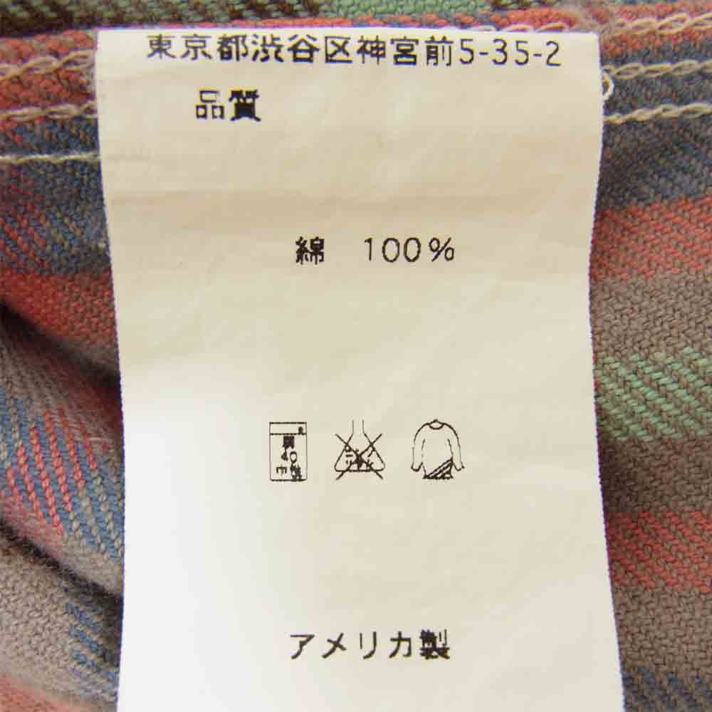 Engineered Garments エンジニアードガーメンツ チェック柄 ロングスリーブ コットン 長袖 シャツ ピンク レッド系 S【中古】