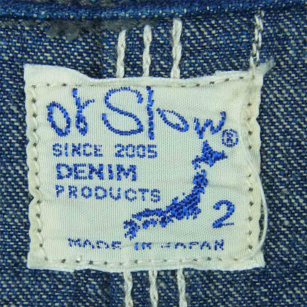 orSlow オアスロウ 1950 カバーオール デニム ジャケット インディゴブルー系 2【中古】