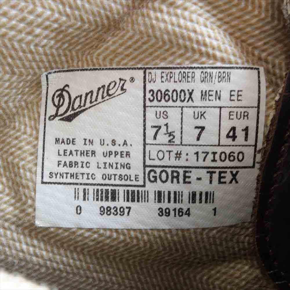 Danner ダナー 30600X USA製 白タグ EXPLORER エクスプローラー デッドストック トレッキングブーツ 7.5【中古】