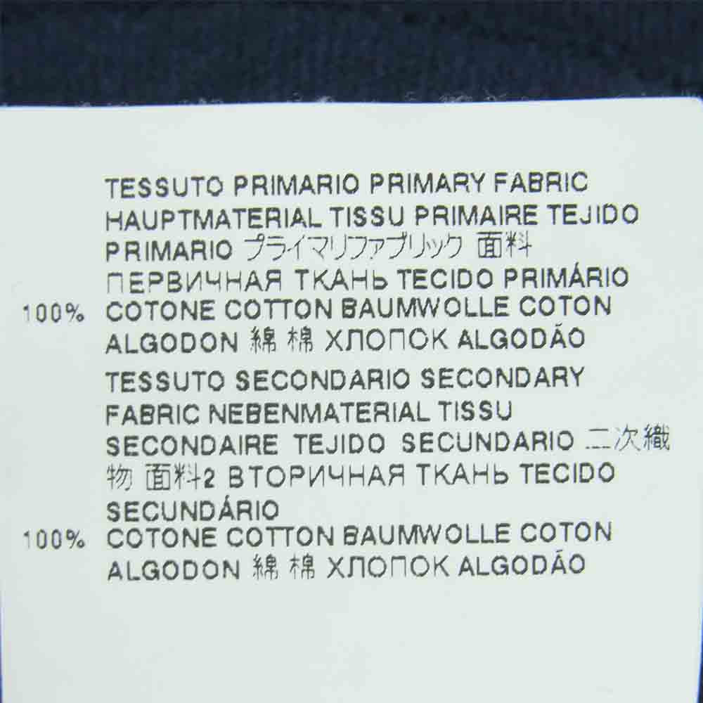 MAISON MARGIELA メゾンマルジェラ ⑩ LS FADED T SHIRT 加工 長袖 Tシャツ スウェット ネイビー系 52【中古】