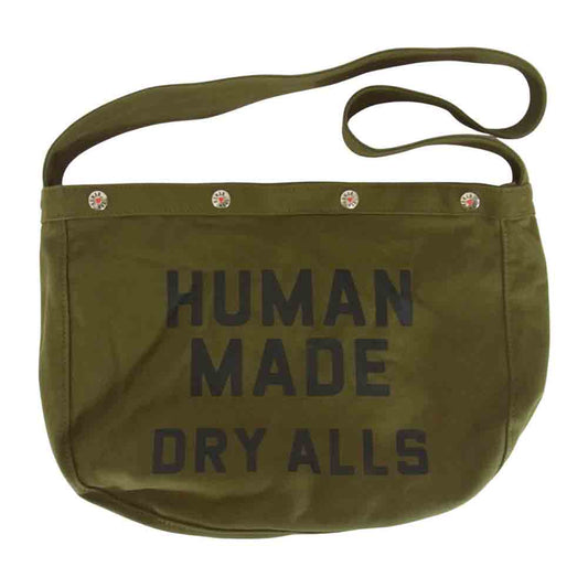 HUMAN MADE ヒューマンメイド ドッグプリント トート ショルダー バッグ カーキ系【中古】