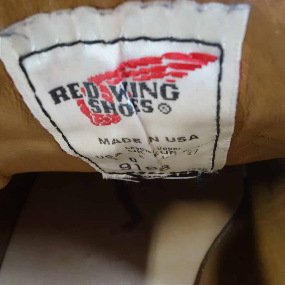 RED WING レッドウィング 9198 POSTMAN ROMEO ポストマン ロメオ サイドコア ローカット レザー ブーツ	 ブラック系 27cm【中古】