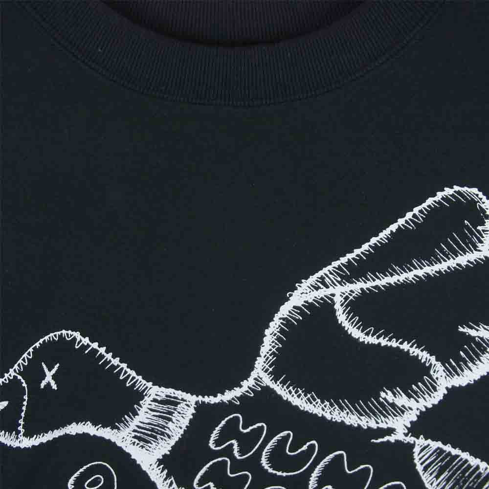 HUMAN MADE ヒューマンメイド KAWS カウズ 長袖 スウェット トレーナー 日本製 ブラック系 L【中古】