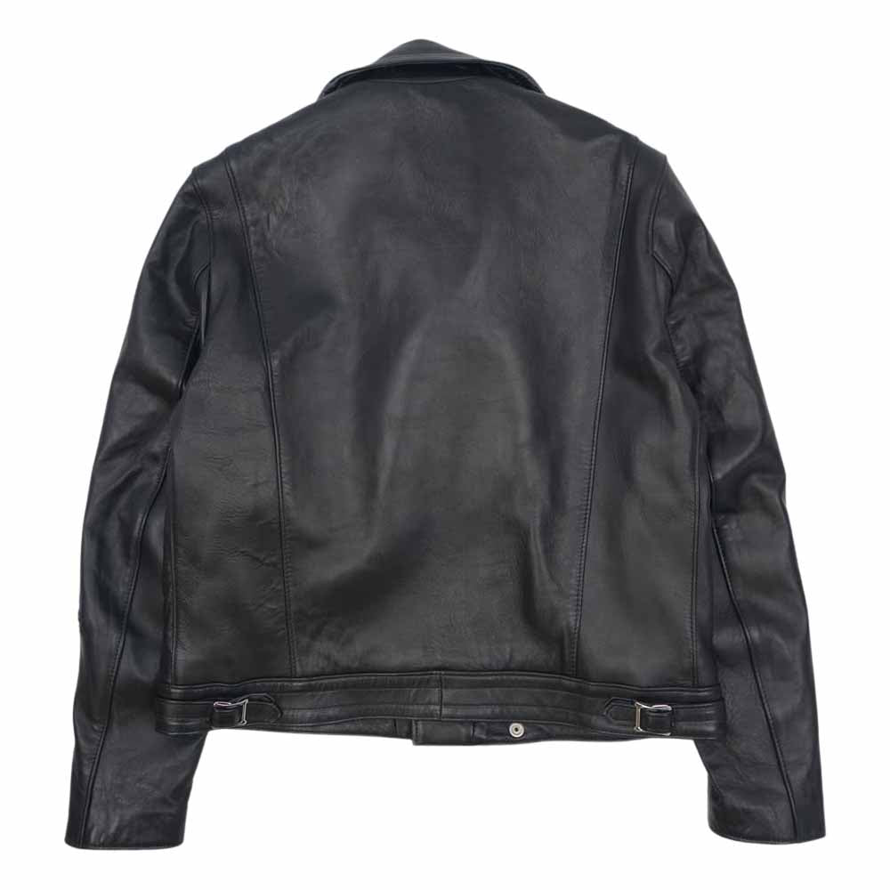 Lewis Leathers ルイスレザー 441TR Cyclone サイクロン ラットランドシープ タータンチェック レザー ライダース ジャケット ブラック系 44【極上美品】【中古】