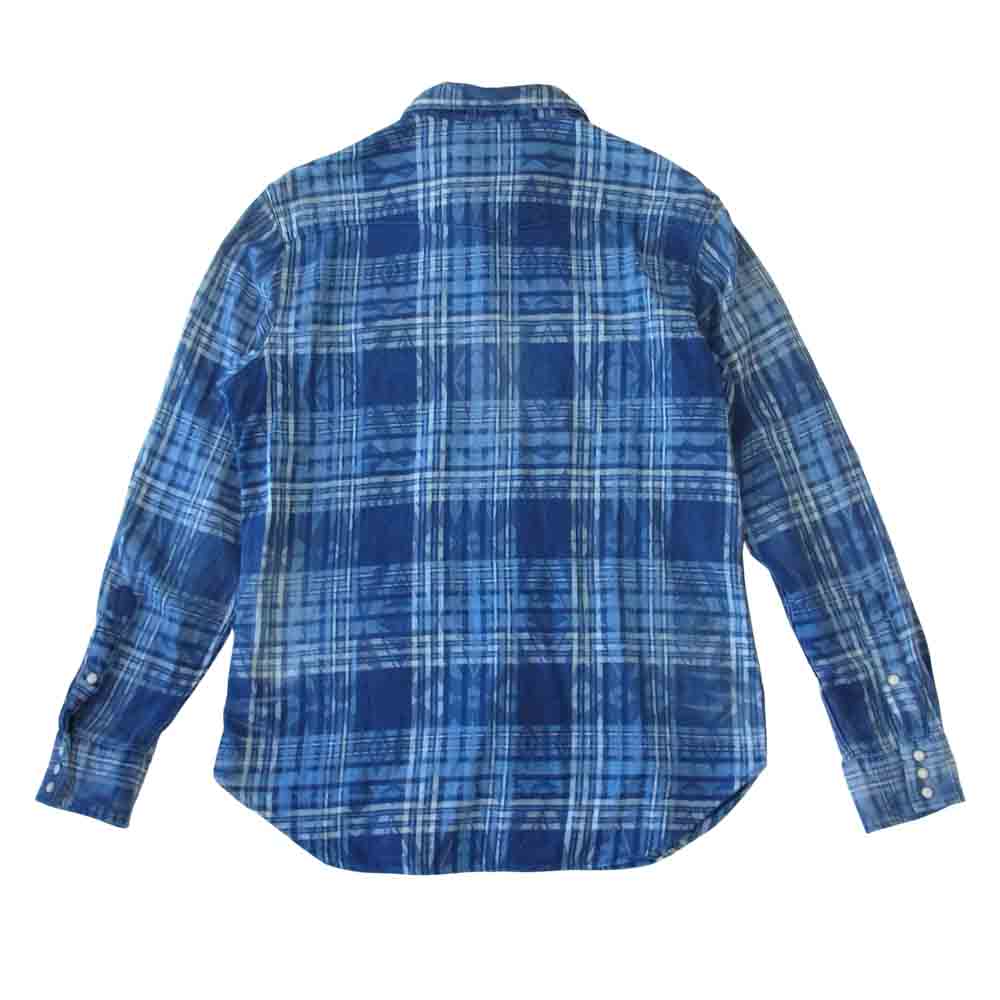 POLO RALPH LAUREN ポロ・ラルフローレン ネイティブ インディゴ チェック シャツ インディゴブルー系 M【中古】