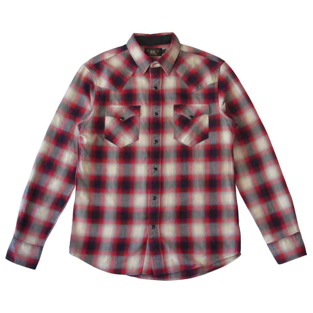 RRL ダブルアールエル 復刻 オンブレ チェック シャツ レッド系 M【中古】