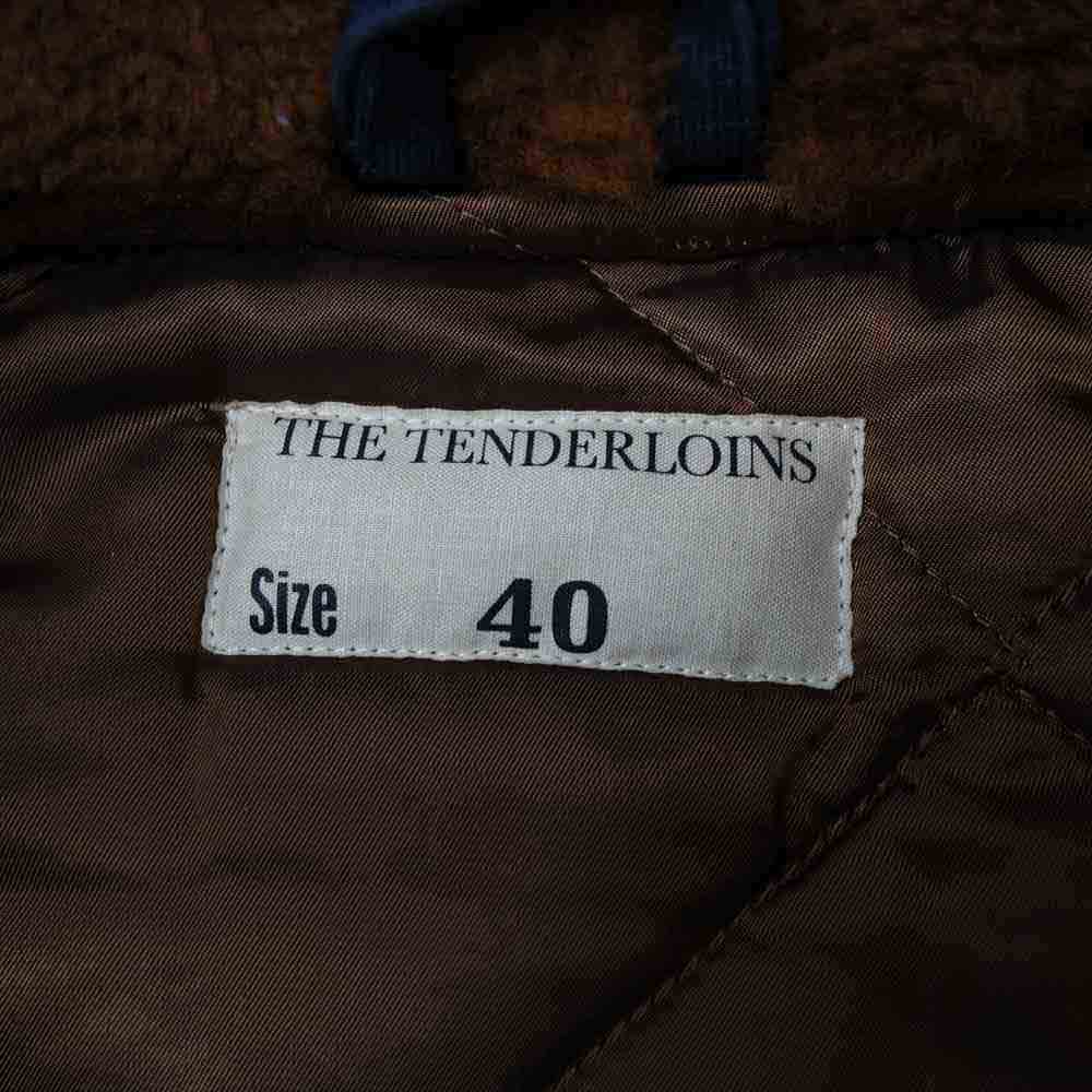 TENDERLOIN テンダーロイン T-9 JKT コットンピケ ムートン フード デッキ ジャケット  ネイビー系 40【中古】